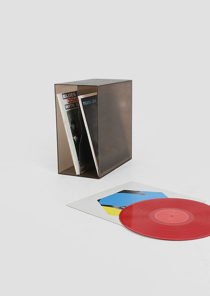 100125. LP Archive Box (smoke grey)