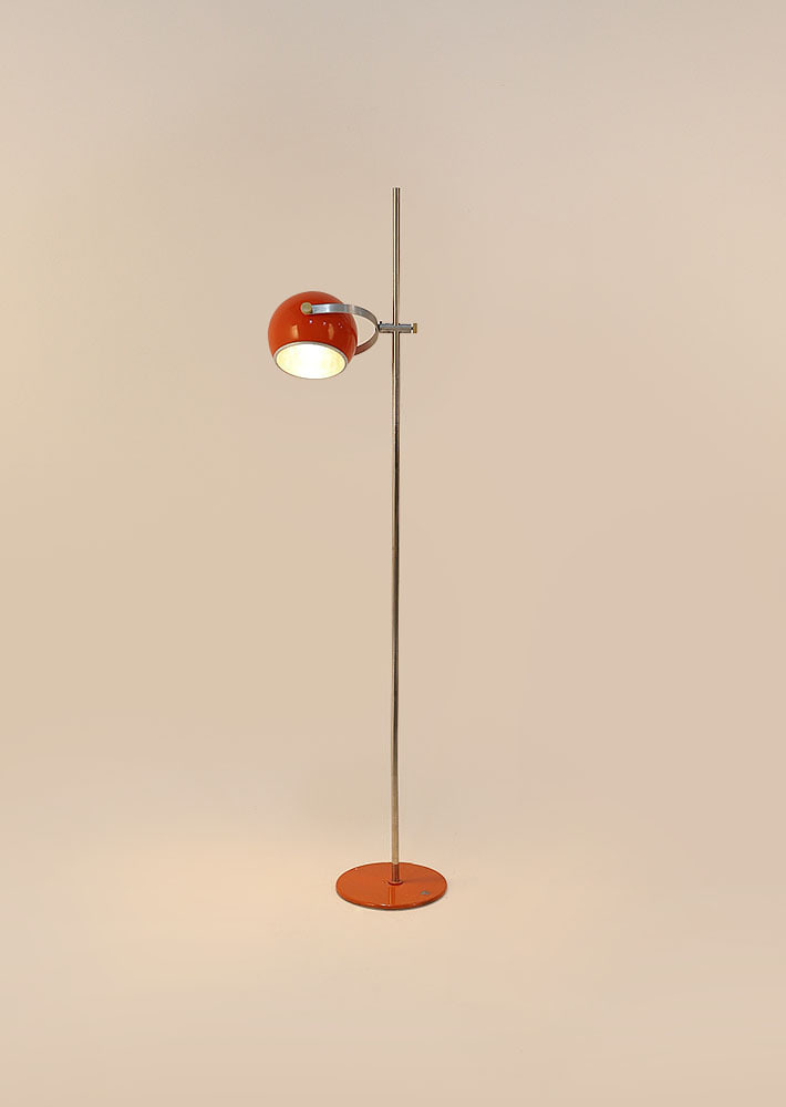 100116. Antique Orange Lamp (italy, 1970&#039;)