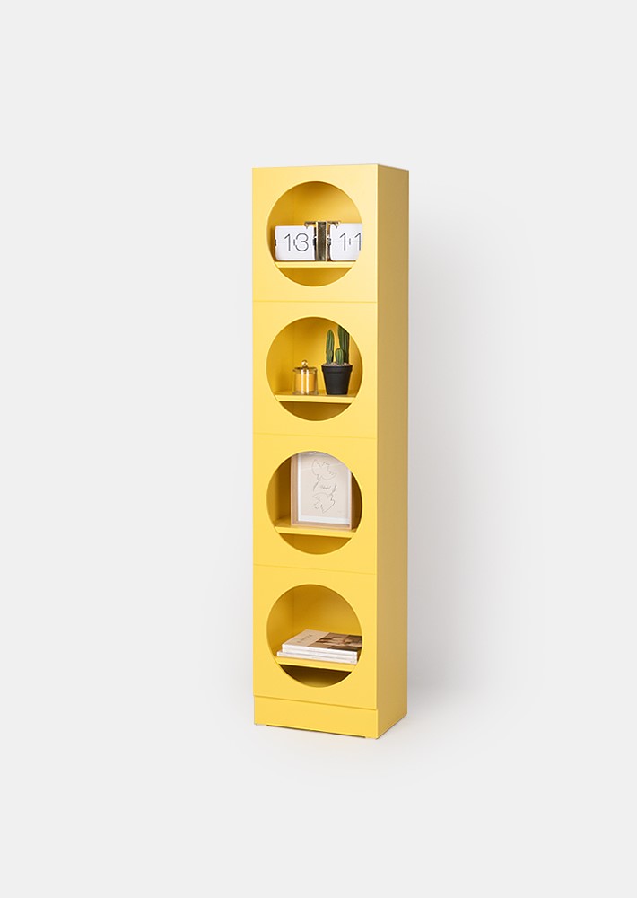 100324. display cupboard yellow (2 ea)