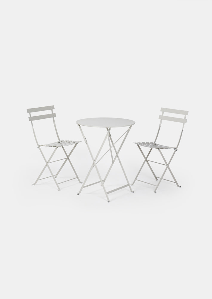 100360. Bistro Table &amp; Chairs_Claygrey